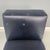 Black Italian Modern Square Lounge Chair in Black Leather and Metal, 1980s For Sale - Image 8 of 14