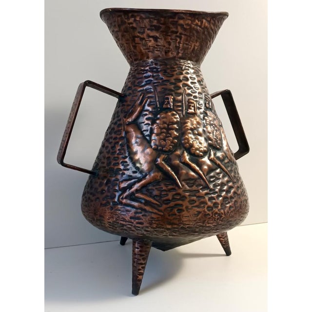 Vintage Copper Umbrella Stand attributed to Angelo Bragalini, Italy, 1960s For Sale - Image 13 of 15