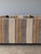 1970s Vintage Striped Woven Upholstery Three-Seat Sofa For Sale - Image 10 of 16