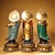 Traditional Late 20th Century Set of 3 Gilt Bronze Figures of the Western Trinity For Sale - Image 3 of 10