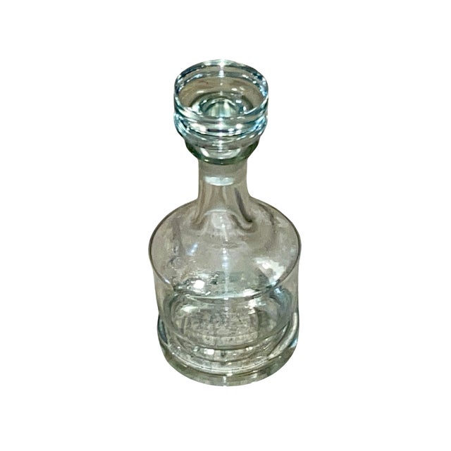 Mid-Century Modern 1970s Authentic Svend Jensen "Margit" Danish Modern Crystal Decanter & Stopper For Sale - Image 3 of 5