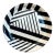 Vintage Geometric Lacquer Decorative Tray For Sale