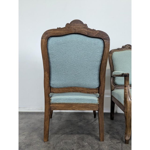 Louis XV Oak Armchairs, Set of 3 For Sale - Image 4 of 5