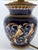 Lamp with Blue Italian Renaissance Decor from Gien For Sale - Image 3 of 13