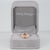 Modern 1.1Ct Imperial Topaz Ring With Natural Diamond Accents: Solid 14k Gold, 10x5mm, Size 6.75 For Sale - Image 3 of 9
