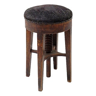 Vintage Art Deco Style Piano Stool, 1930s For Sale