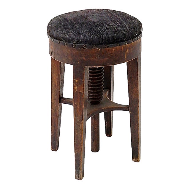Vintage Art Deco Style Piano Stool, 1930s For Sale