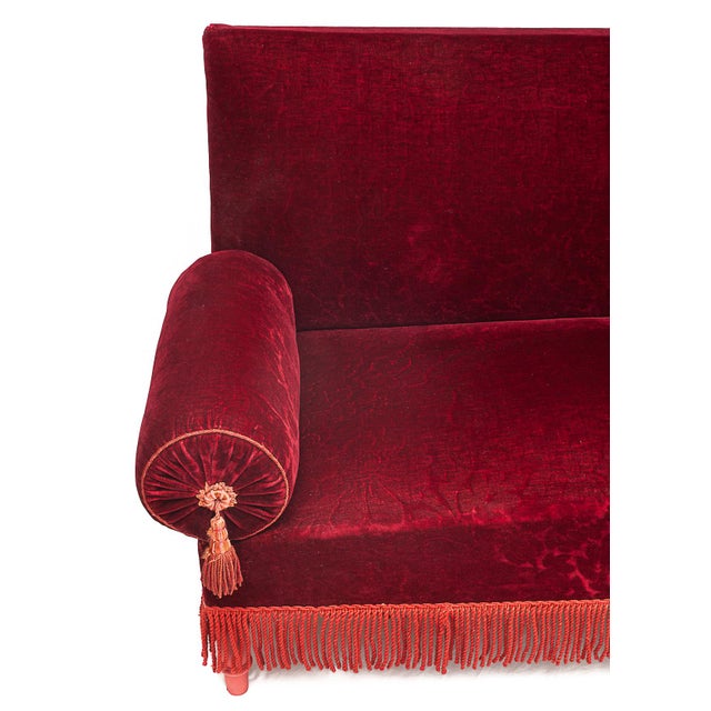 Red Alsatian Sofa, 1950s For Sale - Image 6 of 15