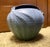 Ephraim Faience 2006 Hand Made Art Pottery Green Turtle Blue Ceramic Vase For Sale - Image 13 of 15