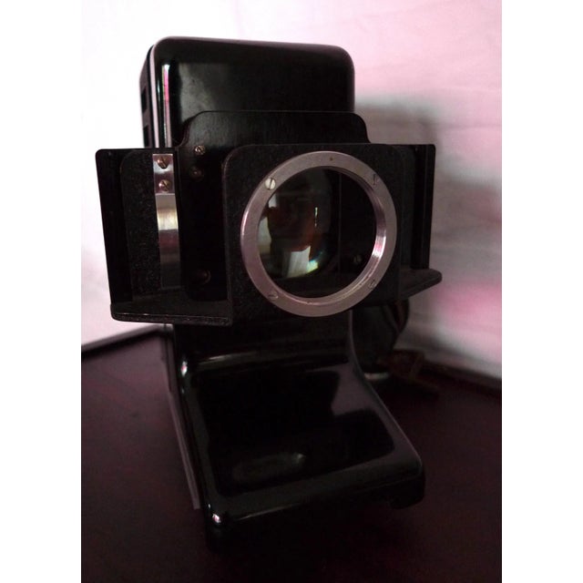 Mid 20th Century Leica Leitz Parvo 100 Slide Projector - Wood and Acrylic Display Case. Manufacturer: Leitz (Leica)....