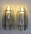 Italian Veca Smoked and Clear Glass Sconces from Veca, 1970s, Set of 2 For Sale - Image 16 of 18