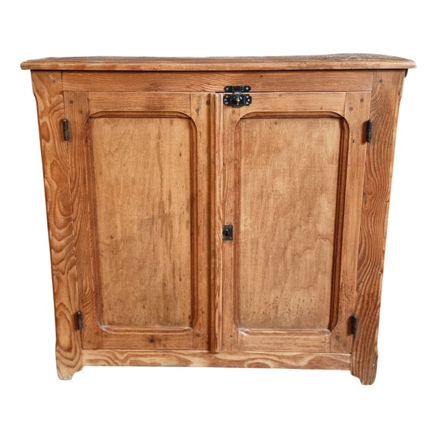 Antique French Pine Cupboard, Early 20th Century For Sale
