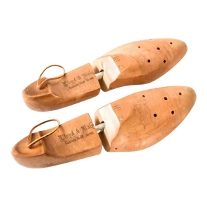 Antique Wooden Custom Built Shoe Forms Lloyd & Haig Shoes- Set of 2