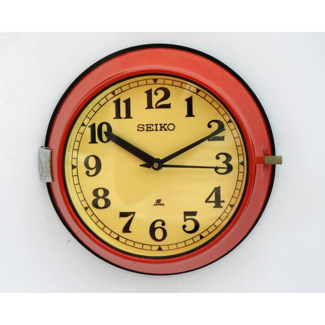 Seiko Maritime wall Clock, Nautical Slave Clock, Navigation Industrial Ship Boat Retro Wall Clock Analog Marine Time Home...