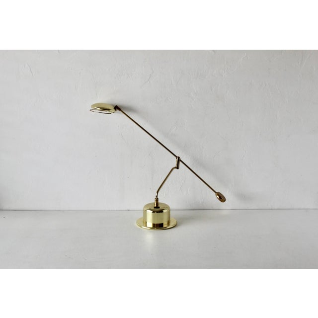 Modern Bankamp Leuchten G Style Large Brass Metal Swing Arm Table Light Vintage For Sale - Image 3 of 18