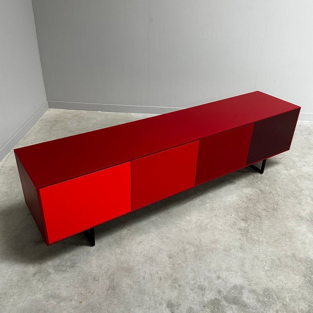Mid-Century Modern Low Dutch Noon Sideboard from UMS Pastoe, 2000s For Sale - Image 3 of 14