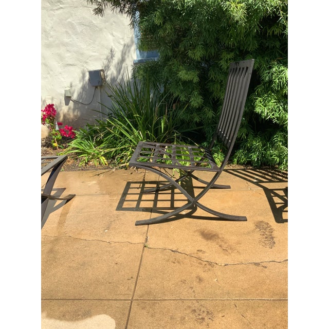Modern Barcelona Style Patio Chair For Sale - Image 4 of 5