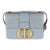 Blue Smooth Box Calfskin Micro 30 Montaigne Flap Bag For Sale