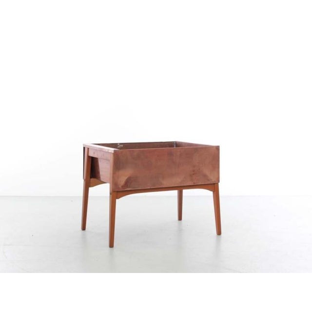 Mid-Century Scandinavian Modern Planter in Copper, 1960s For Sale - Image 10 of 10