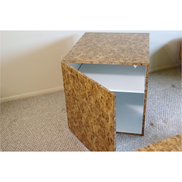 Art Deco Vintage Art Deco Style Burl Wood Side Table For Sale - Image 3 of 5