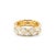 Metal 18k Yellow Gold 4.84ct Oval Lab Diamond North South Double Eternity Band Ring, Size 6.5 For Sale - Image 7 of 8