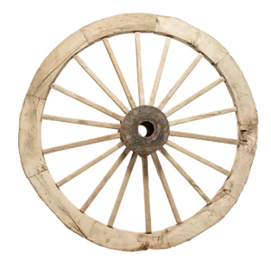 Chinese Monumental Mill Wheel, circa 1900