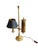 Vintage English Style Brass Desk Lamp with Pen Holder For Sale - Image 4 of 4