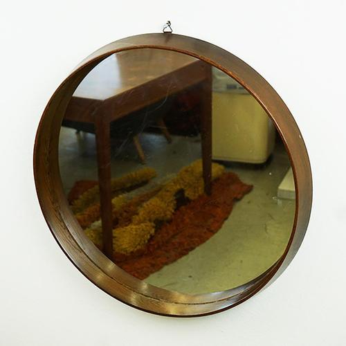 Mid-Century Modern Mid-Century Italian Circular Wall Mirror, 1960s For Sale - Image 3 of 6
