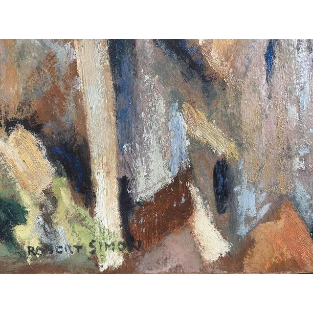 Robert SIMON 1888-1961 ÈZE, 1952 Oil on panel mounted on canvas Signed lower left Studio stamps on the back of the canvas...