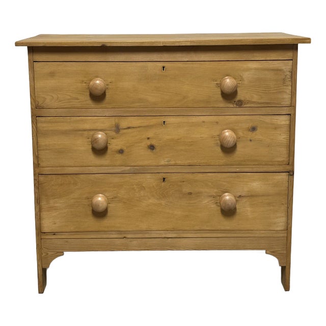 Antique English Pine Chest of Drawers For Sale
