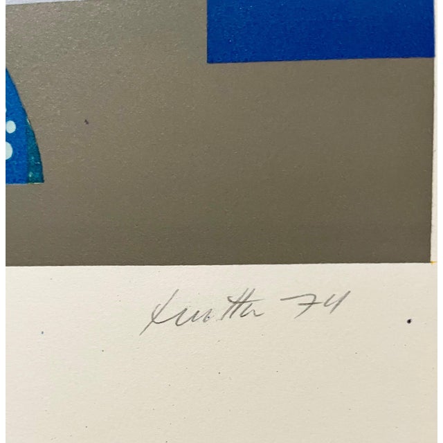 1970s Wolfgang Hutter, Austrian Psychedelic Abstract Fire Tower Water Tower Silkscreen Wolfgang Hutter, 1974 For Sale - Image 5 of 5