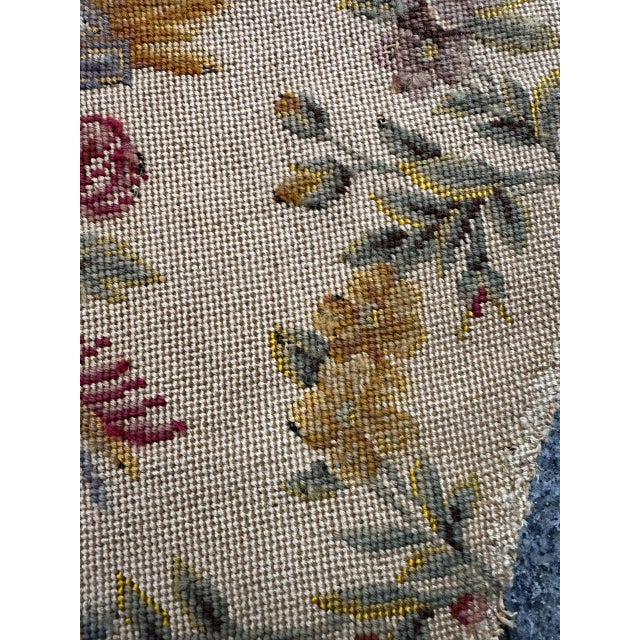 Textile French Needlepoint Chair Cover Tapestry from Bobyrug, 1890s For Sale - Image 7 of 14