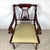 Traditional Vintage Mahogany Lyre-Back Armchair With Elegant Carved Details For Sale - Image 3 of 12