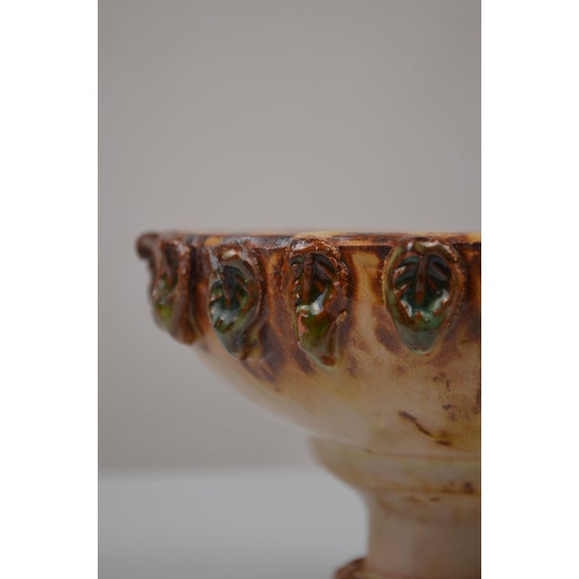 Ceramic Glazed Ceramic Bowl with Cabochons from La Roue, France, 1960s For Sale - Image 7 of 13