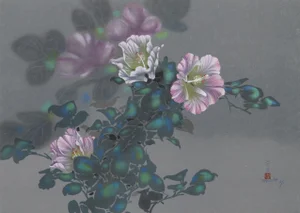 David Lee, Purple Flowers (21), Lithograph