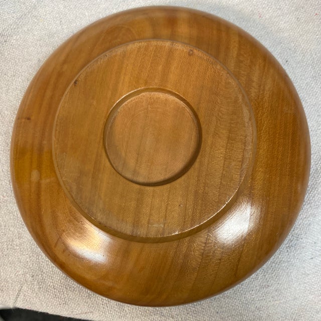 Brown Handmade Turned Myrtlelwood Lidded Trinket Bowl For Sale - Image 8 of 10