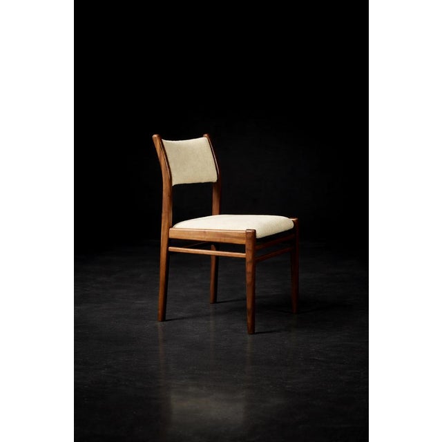 Mid-Century Modern Danish Teak and Beige Fabric Chairs, 1960s, Set of 4 For Sale - Image 17 of 18
