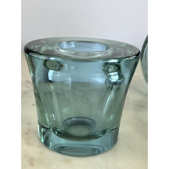 Large Mid-Century Table Lamp in Nile Green Murano Glass attributed to Seguso, 1972 For Sale - Image 10 of 11