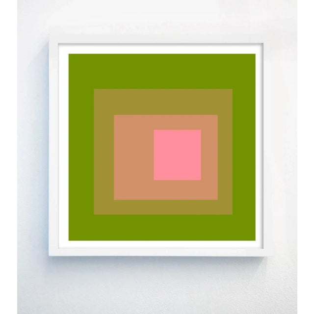 Geometric Abstract Art in Pop Colors Set of 6 - 11" X 11" For Sale In Los Angeles - Image 6 of 8