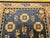 Textile Vintage Art Deco Chinese Rug, Handwoven Wool Pile, Floral Design, Blue, 6' x 8' For Sale - Image 7 of 14