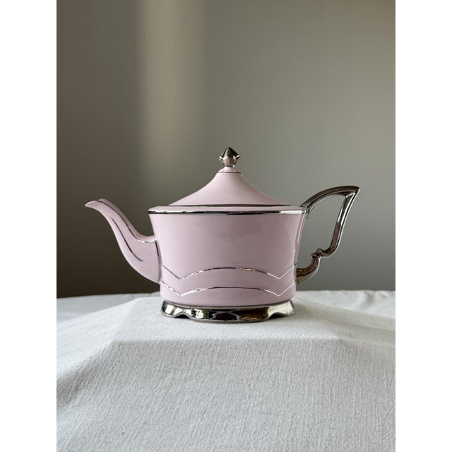 Pink Porcelain Coffee and Tea Set by Epiag, 1920s, Set of 19 For Sale - Image 3 of 13