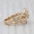 0.65ctw Pear Diamond Halo Engagement Ring Wedding Band Bridal Set 14k Gold, Size 4.5 For Sale - Image 4 of 9