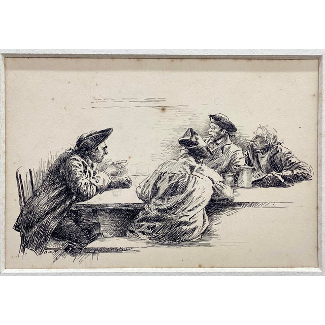 1930s Anton Otto Fischer Nautical Pen and Ink Book Illustration For Sale - Image 5 of 17