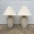 Cream Plaster Banana Leaf Lamps - a Pair For Sale - Image 13 of 13