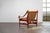 Scandinavian Safari Leather Lounge Chair in Teak, 1960s For Sale - Image 4 of 10