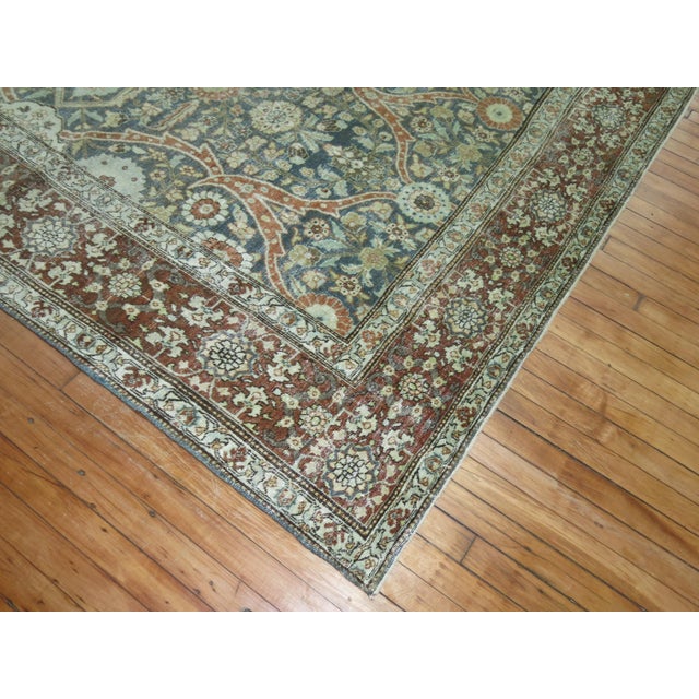 Antique Zabihi Collection Persian Tabriz Rug - 8'1" x 11'4" For Sale - Image 12 of 12