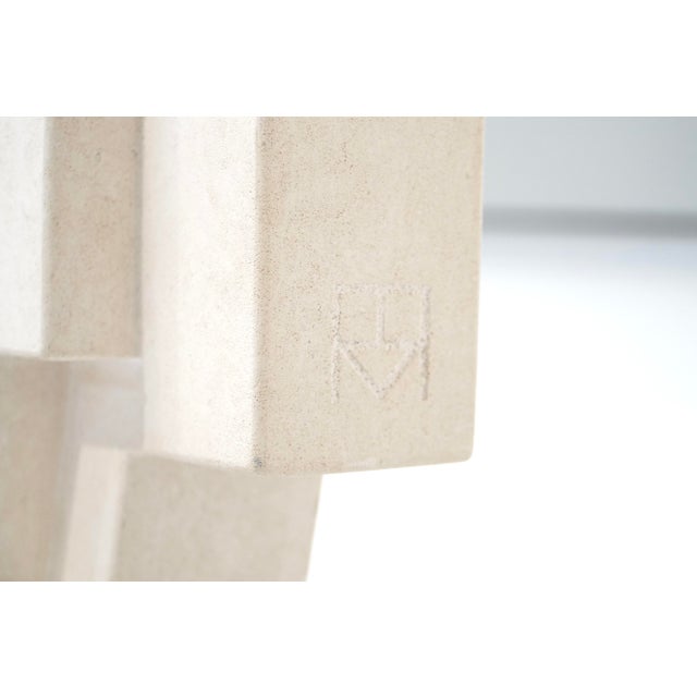 Early 21st Century Renaat Ramon, Geometric Sculpture, Belgium, 2017, French Limestone For Sale - Image 5 of 12