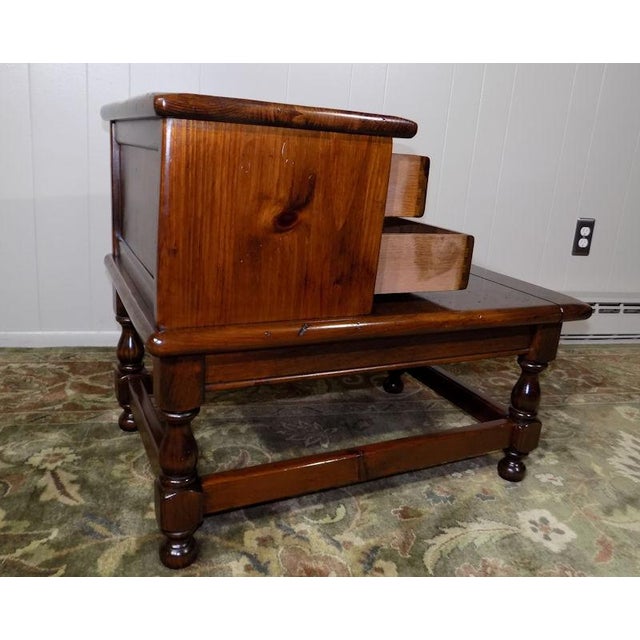 1970s Americana Ethan Allen Old Tavern Solid Pine End Table Chairish