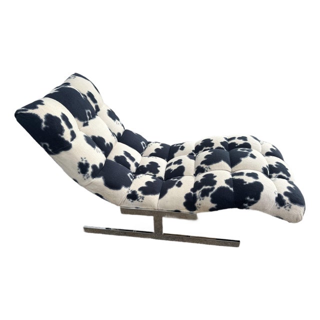 Vintage Carsons Wave Chaise Lounge For Sale
