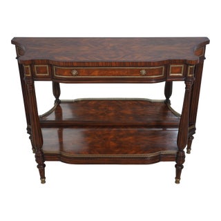 Theodore Alexander French Louis XVI Directoire Mahogany Server Console For Sale